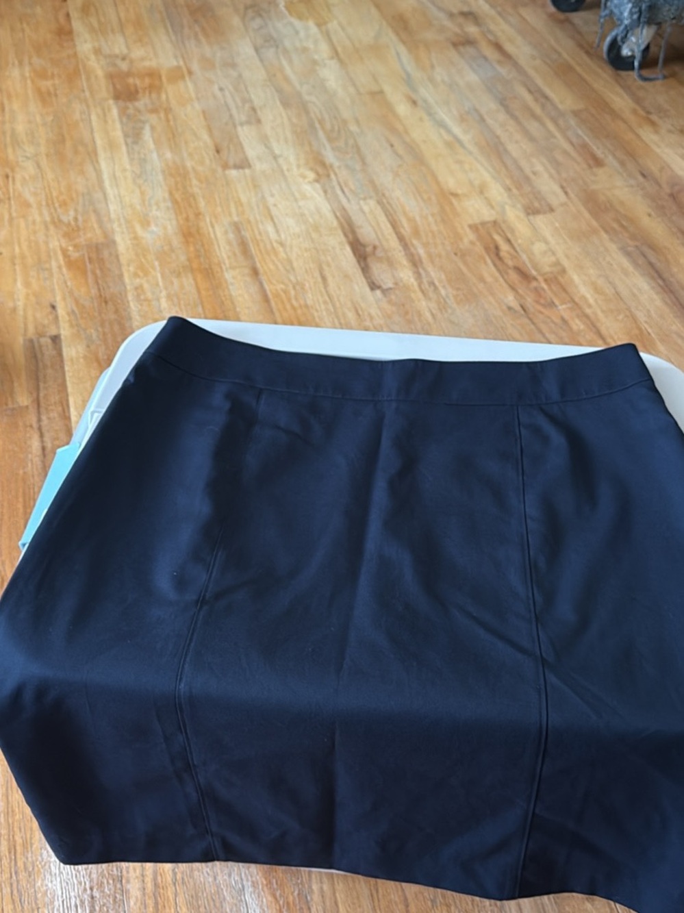 Lands' End Navy Pencil Skirt